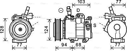 Ava Quality Cooling HYK318 - Kompresors, Gaisa kond. sistēma autodraugiem.lv