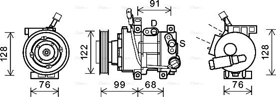 Ava Quality Cooling HYK296 - Kompresors, Gaisa kond. sistēma autodraugiem.lv