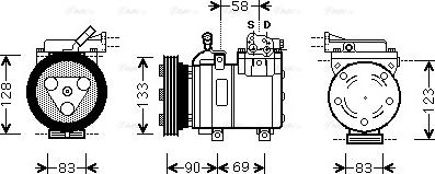 Ava Quality Cooling HYK250 - Kompresors, Gaisa kond. sistēma autodraugiem.lv