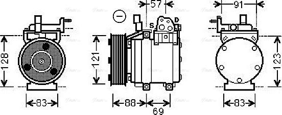Ava Quality Cooling HYK258 - Kompresors, Gaisa kond. sistēma autodraugiem.lv