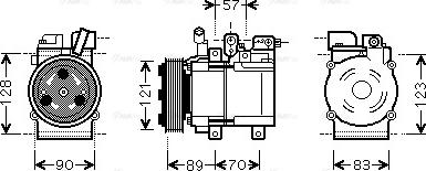 Ava Quality Cooling HYK257 - Kompresors, Gaisa kond. sistēma autodraugiem.lv