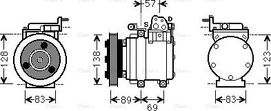 Ava Quality Cooling HYK260 - Kompresors, Gaisa kond. sistēma autodraugiem.lv