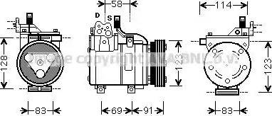 Ava Quality Cooling HYK267 - Kompresors, Gaisa kond. sistēma autodraugiem.lv