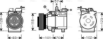 Ava Quality Cooling HY K209 - Kompresors, Gaisa kond. sistēma autodraugiem.lv