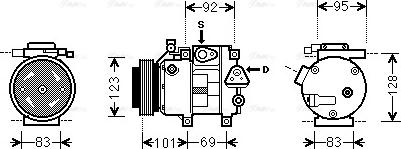 Ava Quality Cooling HY K214 - Kompresors, Gaisa kond. sistēma autodraugiem.lv