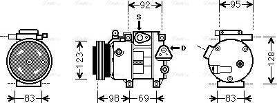 Ava Quality Cooling HY K239 - Kompresors, Gaisa kond. sistēma autodraugiem.lv