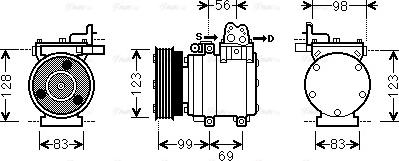 Ava Quality Cooling HYK221 - Kompresors, Gaisa kond. sistēma autodraugiem.lv