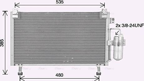 Ava Quality Cooling IS5031D - Kondensators, Gaisa kond. sistēma autodraugiem.lv