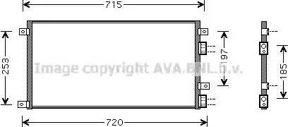 Ava Quality Cooling IV 5058 - Kondensators, Gaisa kond. sistēma autodraugiem.lv