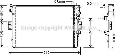 Ava Quality Cooling IV 2049 - Radiators, Motora dzesēšanas sistēma autodraugiem.lv