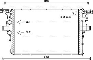 Ava Quality Cooling IV2126 - Radiators, Motora dzesēšanas sistēma autodraugiem.lv