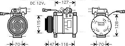 Ava Quality Cooling IVAK076 - Kompresors, Gaisa kond. sistēma autodraugiem.lv