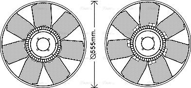 Ava Quality Cooling IVB121 - Ventilators, Motora dzesēšanas sistēma autodraugiem.lv