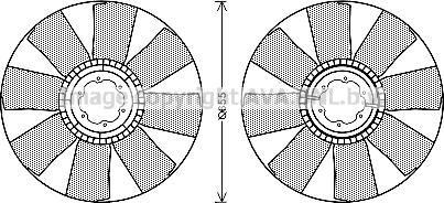 Ava Quality Cooling IVC122 - Ventilatora darba rats, Motora dzesēšanas sistēma autodraugiem.lv