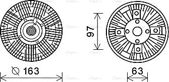 Ava Quality Cooling IVC108 - Sajūgs, Radiatora ventilators autodraugiem.lv