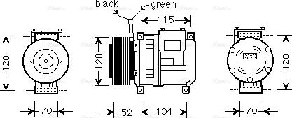 Ava Quality Cooling JDAK022 - Kompresors, Gaisa kond. sistēma autodraugiem.lv