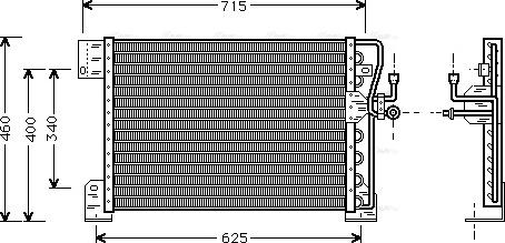 Ava Quality Cooling JE 5005 - Kondensators, Gaisa kond. sistēma autodraugiem.lv