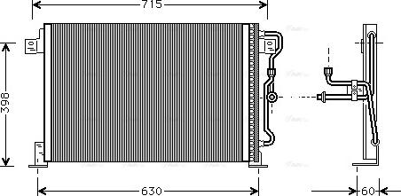 Ava Quality Cooling JE 5019 - Kondensators, Gaisa kond. sistēma autodraugiem.lv