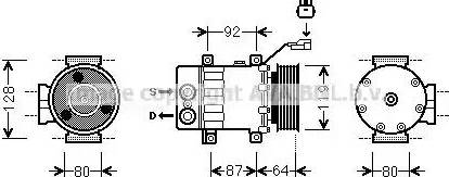 Ava Quality Cooling JE K047 - Kompresors, Gaisa kond. sistēma autodraugiem.lv