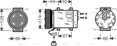 Ava Quality Cooling JE K029 - Kompresors, Gaisa kond. sistēma autodraugiem.lv