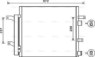 Ava Quality Cooling JR5056D - Kondensators, Gaisa kond. sistēma autodraugiem.lv