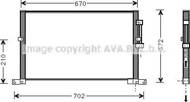 Ava Quality Cooling JR 5032 - Kondensators, Gaisa kond. sistēma autodraugiem.lv