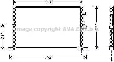 Ava Quality Cooling JRA5032 - Kondensators, Gaisa kond. sistēma autodraugiem.lv