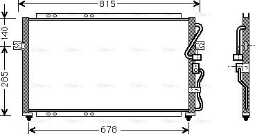 Ava Quality Cooling KA5014 - Kondensators, Gaisa kond. sistēma autodraugiem.lv