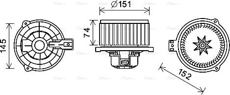 Ava Quality Cooling KA8258 - Salona ventilators autodraugiem.lv