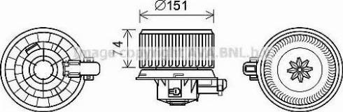 Ava Quality Cooling KA8257 - Elektromotors, Salona ventilācija autodraugiem.lv