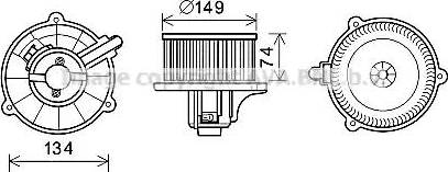 Ava Quality Cooling KA8225 - Elektromotors, Salona ventilācija autodraugiem.lv