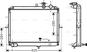 Ava Quality Cooling KA2053 - Radiators, Motora dzesēšanas sistēma autodraugiem.lv