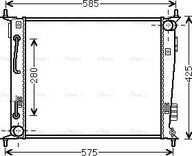Ava Quality Cooling KA2185 - Radiators, Motora dzesēšanas sistēma autodraugiem.lv
