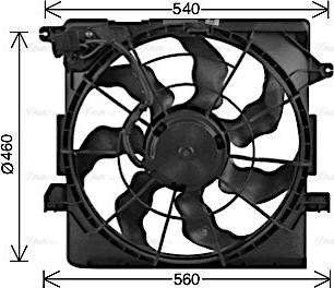 Ava Quality Cooling KA7548 - Ventilators, Motora dzesēšanas sistēma autodraugiem.lv