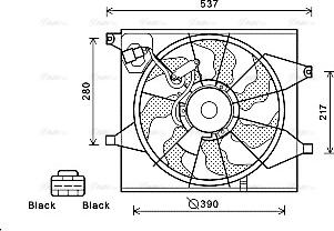 Ava Quality Cooling KA7524 - Ventilators, Motora dzesēšanas sistēma autodraugiem.lv