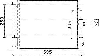 Ava Quality Cooling KAA5150D - Kondensators, Gaisa kond. sistēma autodraugiem.lv
