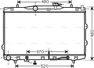 Ava Quality Cooling KAA2075 - Radiators, Motora dzesēšanas sistēma autodraugiem.lv