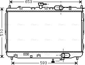 Ava Quality Cooling KAA2072 - Radiators, Motora dzesēšanas sistēma autodraugiem.lv