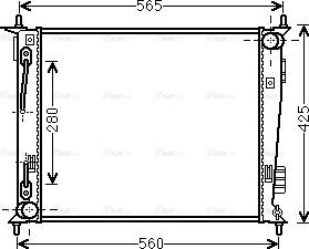 Ava Quality Cooling KAA2136 - Radiators, Motora dzesēšanas sistēma autodraugiem.lv