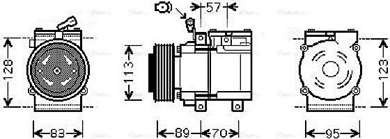 Ava Quality Cooling KAAK137 - Kompresors, Gaisa kond. sistēma autodraugiem.lv