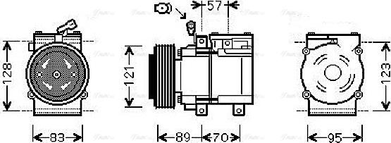 Ava Quality Cooling KAAK205 - Kompresors, Gaisa kond. sistēma autodraugiem.lv