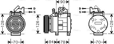 Ava Quality Cooling KAK052 - Kompresors, Gaisa kond. sistēma autodraugiem.lv