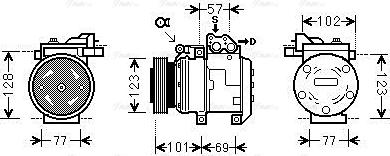 Ava Quality Cooling KAK146 - Kompresors, Gaisa kond. sistēma autodraugiem.lv