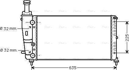 Ava Quality Cooling LC 2067 - Radiators, Motora dzesēšanas sistēma autodraugiem.lv