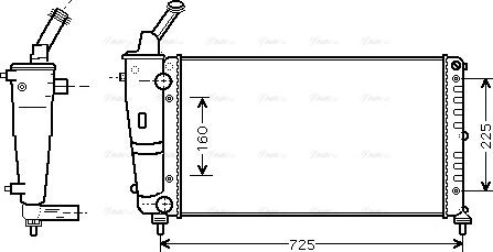 Ava Quality Cooling LCA2083 - Radiators, Motora dzesēšanas sistēma autodraugiem.lv