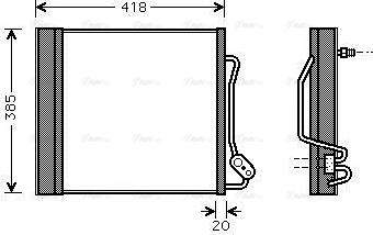 Ava Quality Cooling MCA5010D - Kondensators, Gaisa kond. sistēma autodraugiem.lv