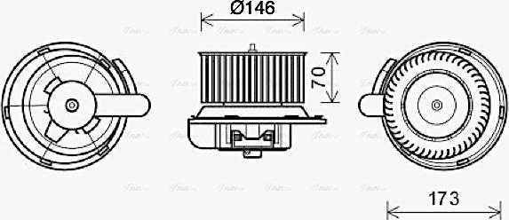 Ava Quality Cooling ME8287 - Salona ventilators autodraugiem.lv