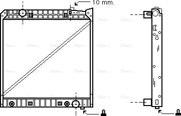 Ava Quality Cooling ME 2148 - Radiators, Motora dzesēšanas sistēma autodraugiem.lv