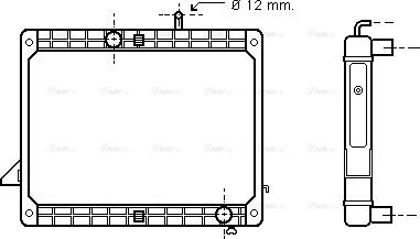 Ava Quality Cooling ME 2173 - Radiators, Motora dzesēšanas sistēma autodraugiem.lv