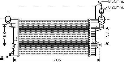 Ava Quality Cooling ME 2204 - Radiators, Motora dzesēšanas sistēma autodraugiem.lv